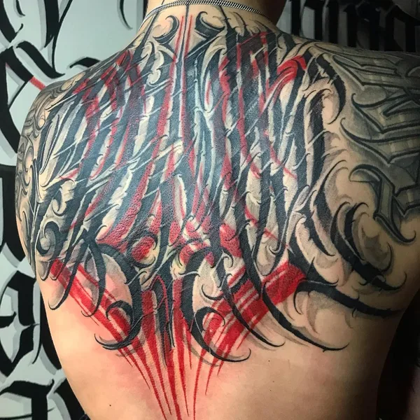 Lettering tattoo by Стас Каниовский in Краснодар