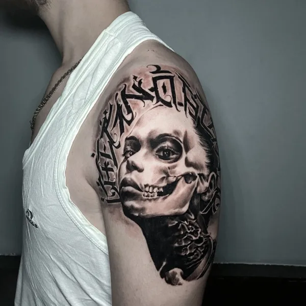 New School tattoo by Александр Труш