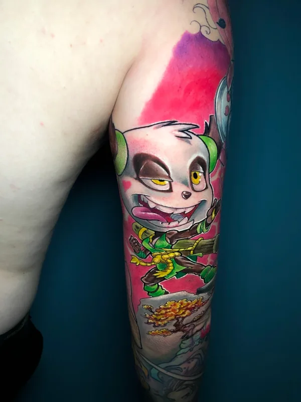 color new school 纹身 在 full sleeve #63608 | 纹身师 Александр Труш