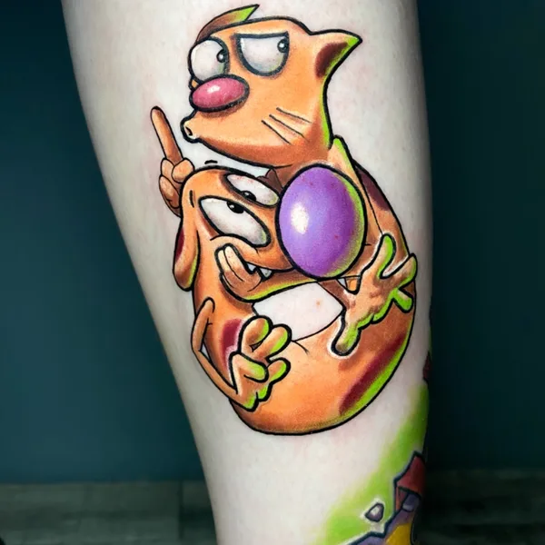 New School tattoo by Александр Труш