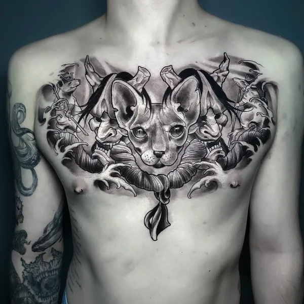 New School tattoo by Александр Труш