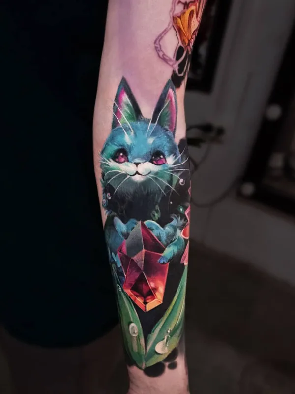 color illustrative Tatuaggio su forearm #52714 | Tatuatore Дарья Семёнова