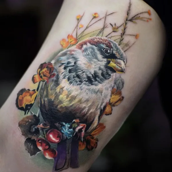 Realism tattoo by Дарья Семёнова in Челябинск