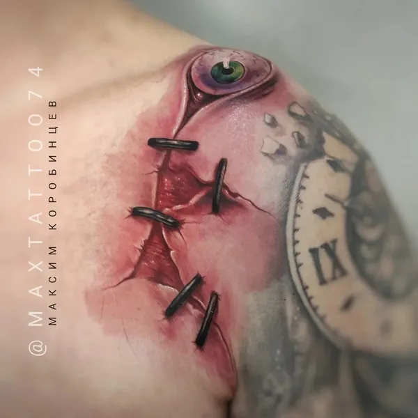 Realism tattoo by Максим Коробинцев in Челябинск