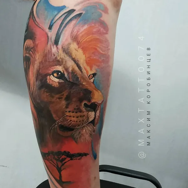 Realism tattoo by Максим Коробинцев in Челябинск