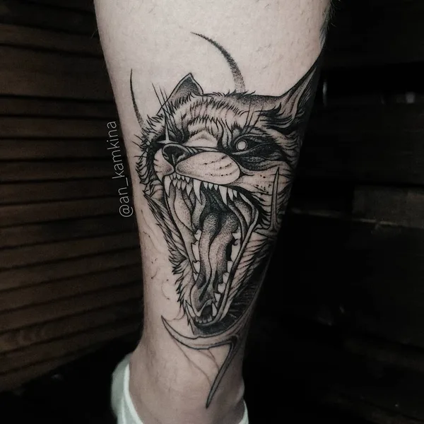 Graphic tattoo by Анастасия Камкина in Челябинск