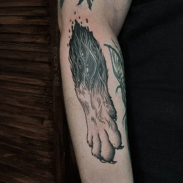 Graphic tattoo by Анастасия Камкина in Челябинск