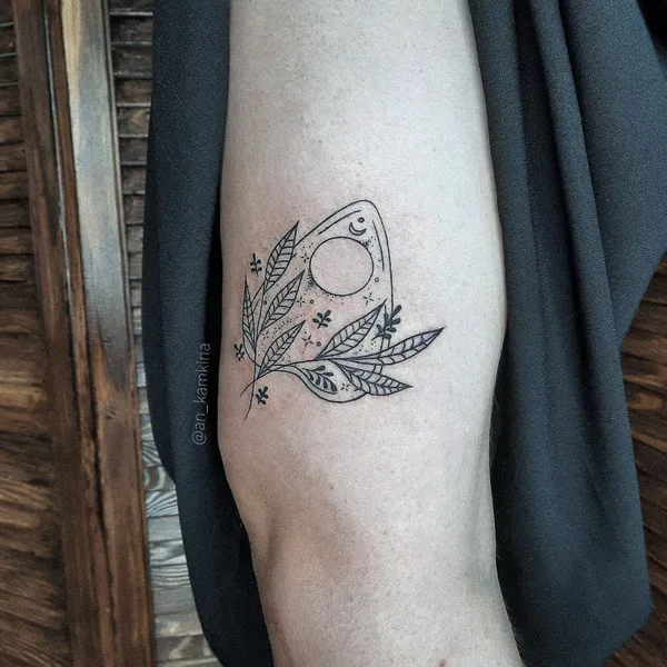 Graphic tattoo by Анастасия Камкина in Челябинск