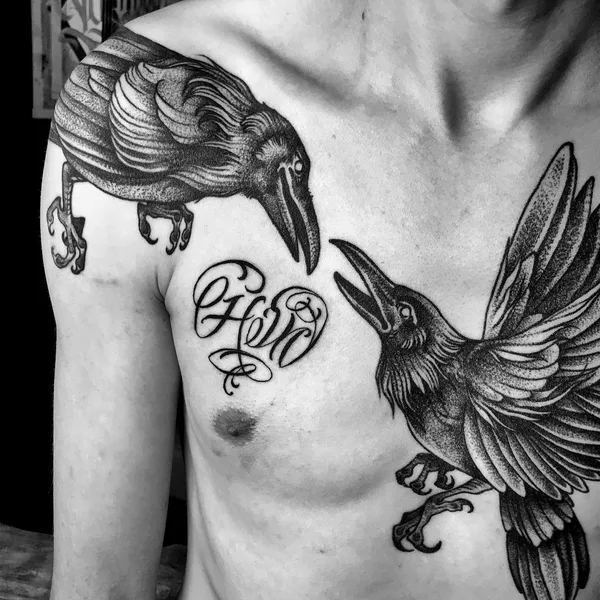 Lettering tattoo by Игорь Поульсен in Челябинск