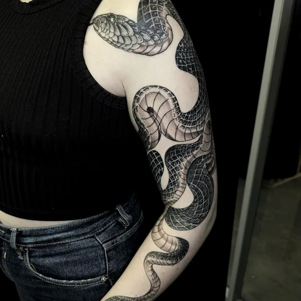 Graphic tattoo by Игорь Пятых in Челябинск