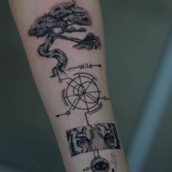 Graphic tattoo by Игорь Пятых in Челябинск