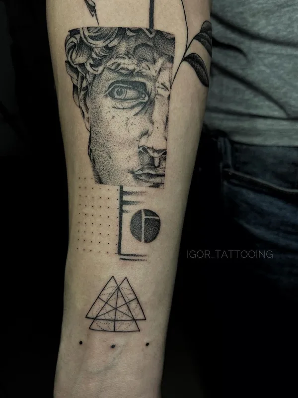 black and grey black and grey Tatuaggio su forearm #52828 | Tatuatore Игорь Пятых