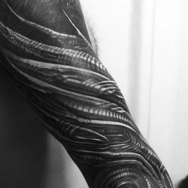 Biomechanical tattoo by Владимир Хан in Saint Petersburg