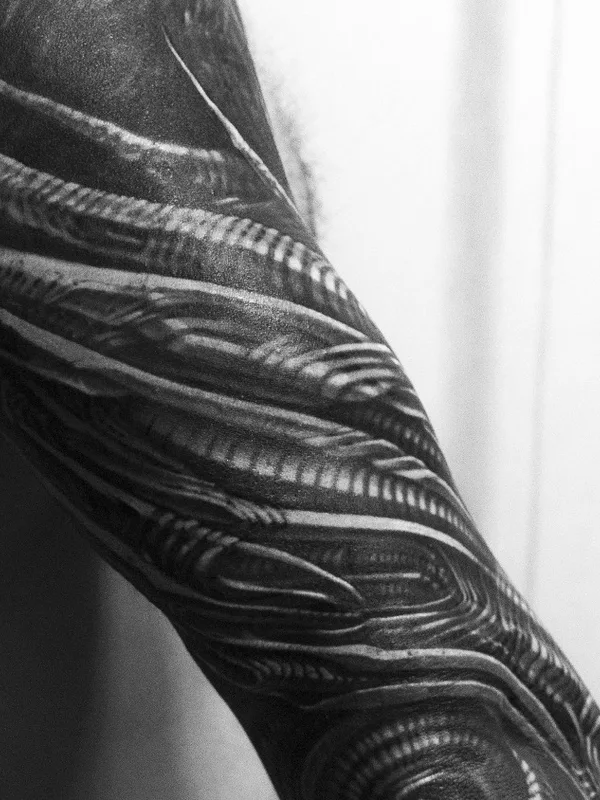Biomechanical tattoo by Владимир Хан in Saint Petersburg