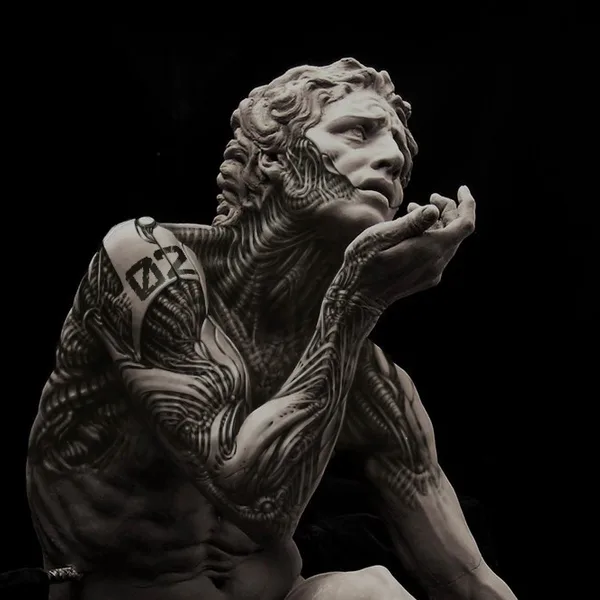 Biomechanical tattoo by Владимир Хан in Saint Petersburg
