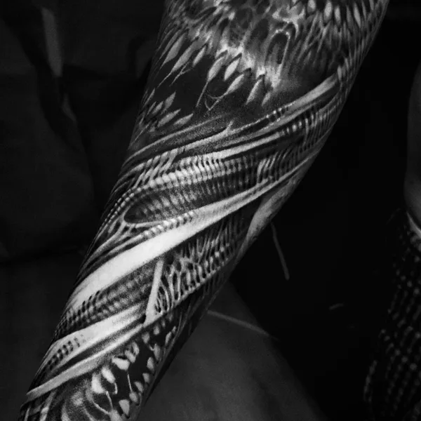 Biomechanical tattoo by Владимир Хан in Saint Petersburg