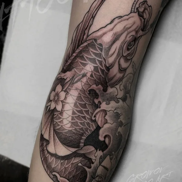 Graphic tattoo by Михаил Громов in Воронеж