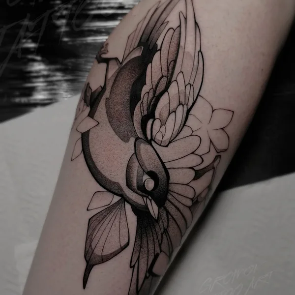 Graphic tattoo by Михаил Громов in Воронеж