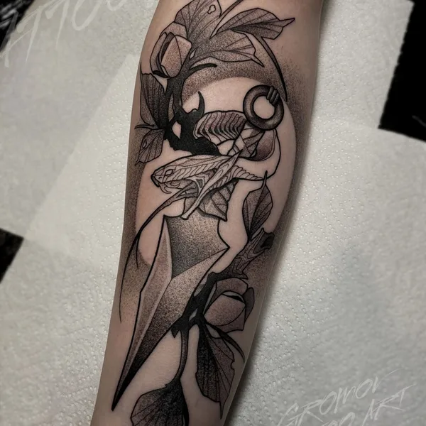 Graphic tattoo by Михаил Громов in Воронеж