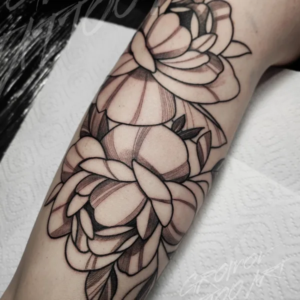 Graphic tattoo by Михаил Громов in Воронеж