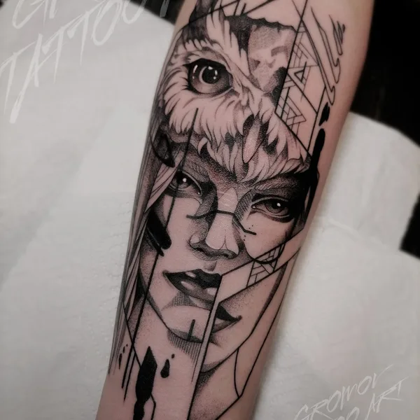 Graphic tattoo by Михаил Громов in Воронеж