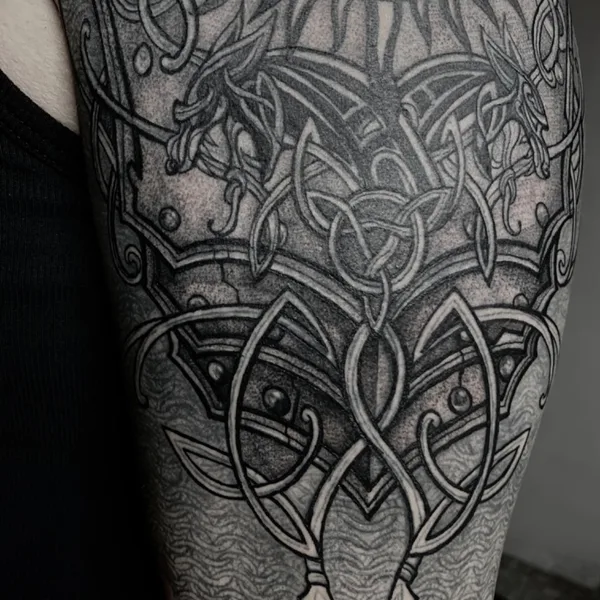 Author's Style tattoo by БОСС МОРОЗОВ in Saint Petersburg