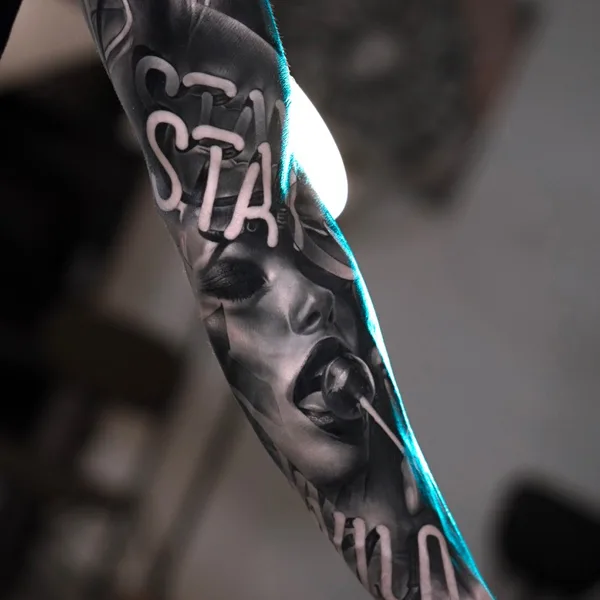 Чёрно-серая tattoo by Dan Starr in Ростов-на-Дону