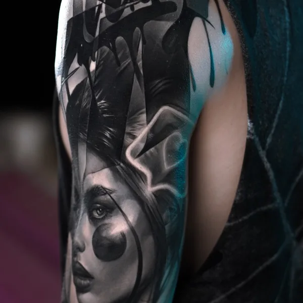 Чёрно-серая tattoo by Dan Starr in Ростов-на-Дону