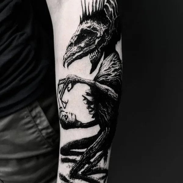 Horror tattoo by Morty in Oslo