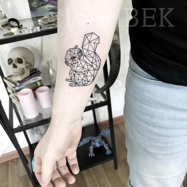 Graphic tattoo by Андрей Пшибек in Чебоксары