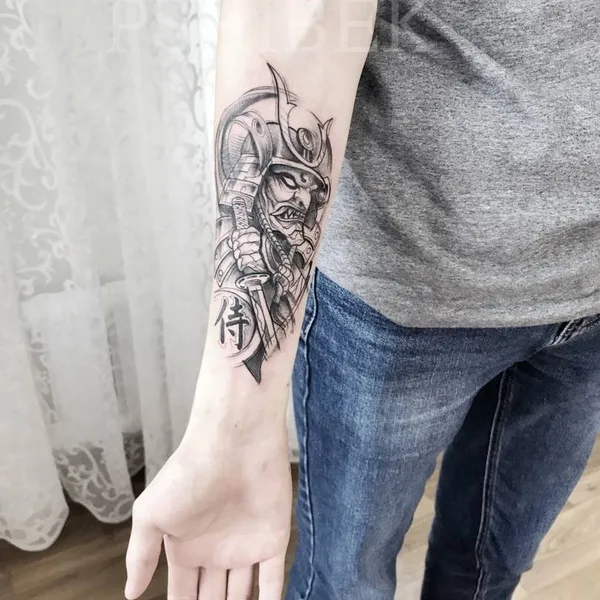 Graphic tattoo by Андрей Пшибек in Чебоксары