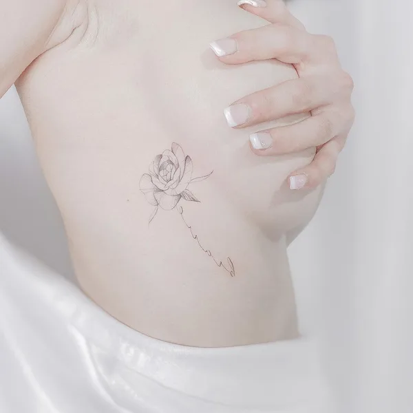 Fine Line tattoo by Dastin Gregorio in Riccione