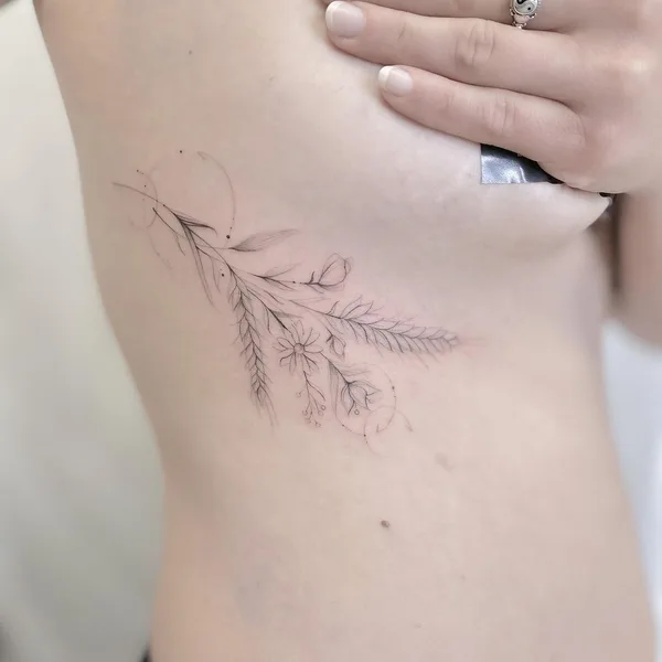 Fine Line tattoo by Dastin Gregorio in Riccione