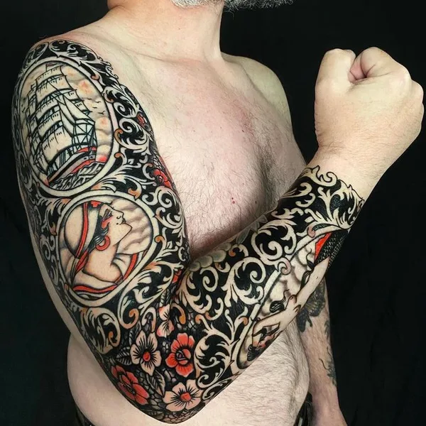 Old School tattoo by Joe Tartarotti in Milano