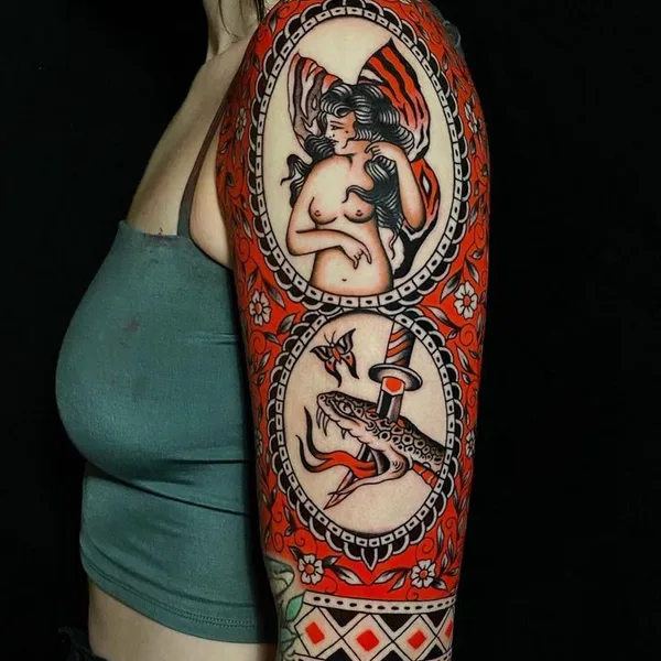 Old School tattoo by Joe Tartarotti in Milano