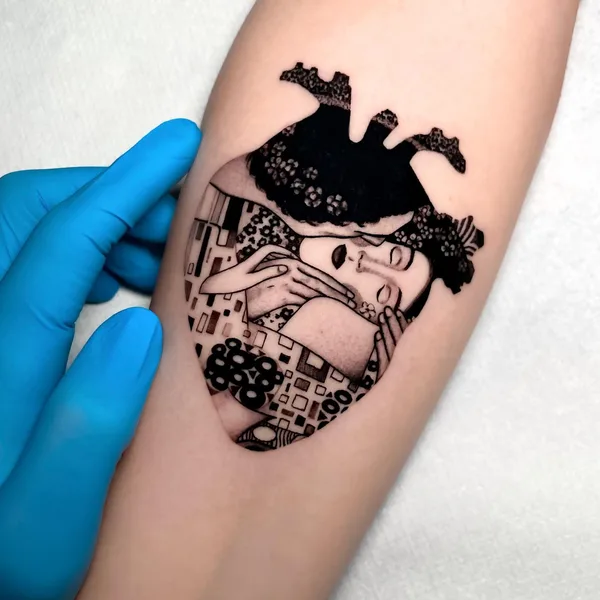 Illustrative tattoo by Andrej Jocic in Cervia