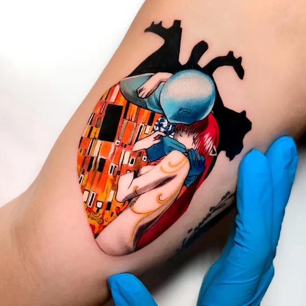 Illustrative tattoo by Andrej Jocic in Cervia