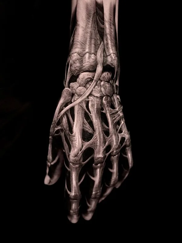 black and grey biomechanical 타투 부위 forearm #75504 | 타투이스트 O.ONE