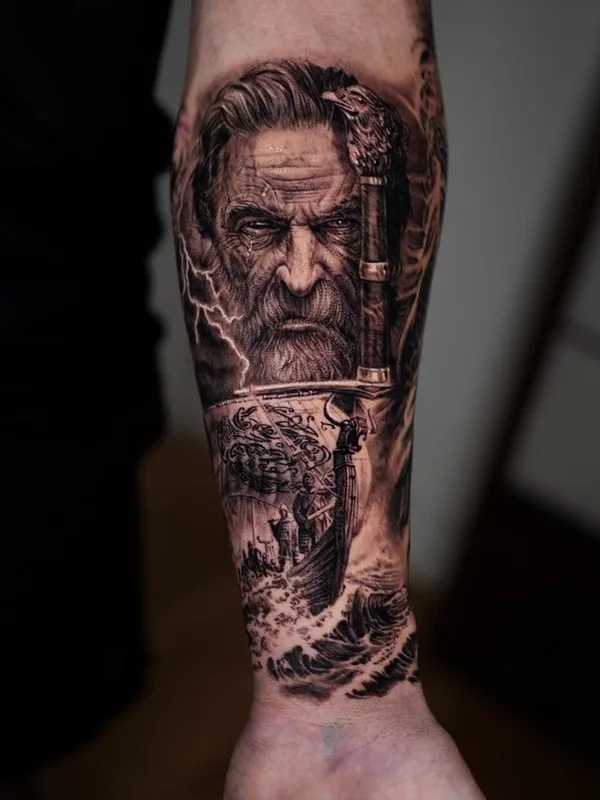 black and grey realism tattoo auf forearm #75507 | Tätowierer Jim Leclerc