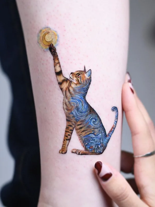 color realism татуировка на calf #46228 | Тату мастер Edit Paints