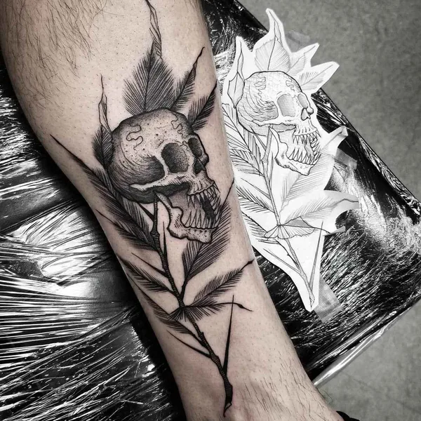 Abstract tattoo by Thomas Eckeard in Arcadia