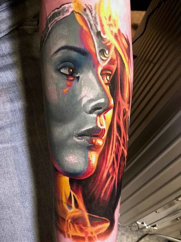female color realism tattoo auf forearm #18326 | Tätowierer Moriel El Mori Seror