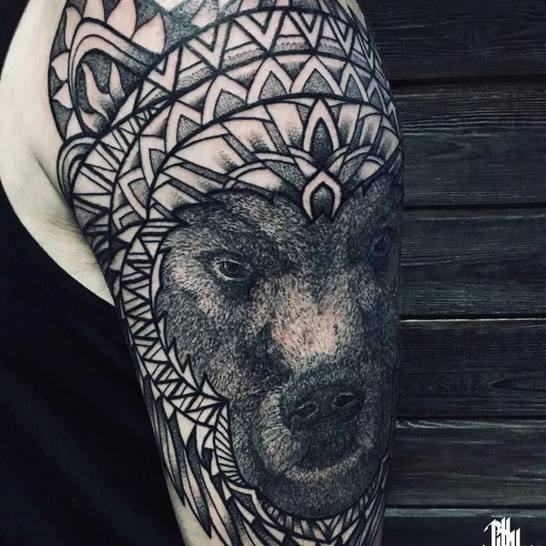 Dotwork tattoo by Billy Heil in Minsk
