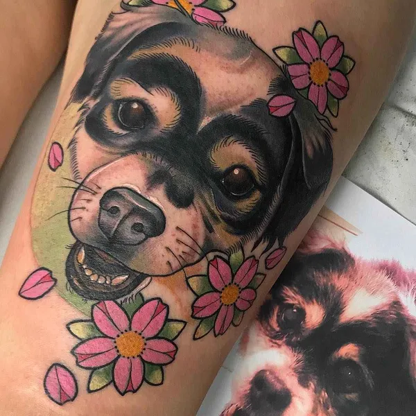 Neo Traditional tattoo by Raquel Escudero in Barcelona