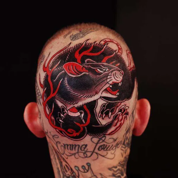 Traditional tattoo by Rg