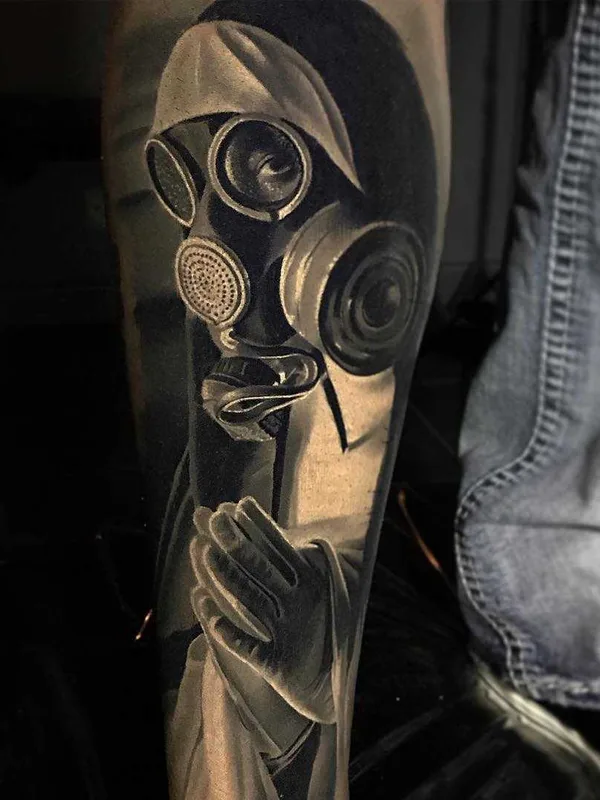 Portrait tattoo by Jacob Sheffield