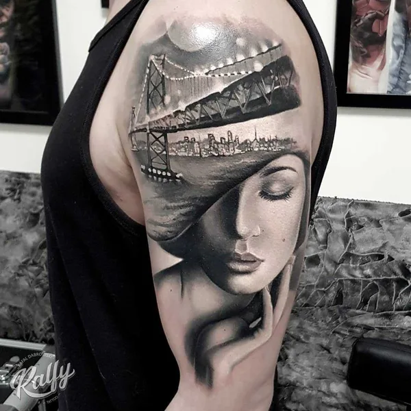 Portrait tattoo by Rafał Dąbrowski - Ralfy