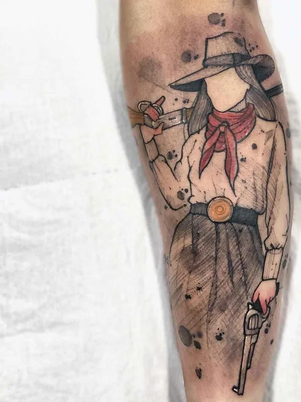 color sketch 타투 부위 forearm #18035 | 타투이스트 Felipe Mello