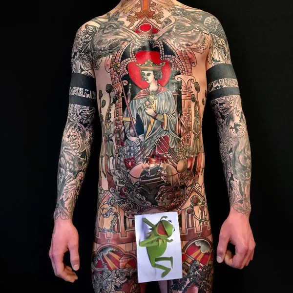 Old School tattoo by Mikael de Poissy
