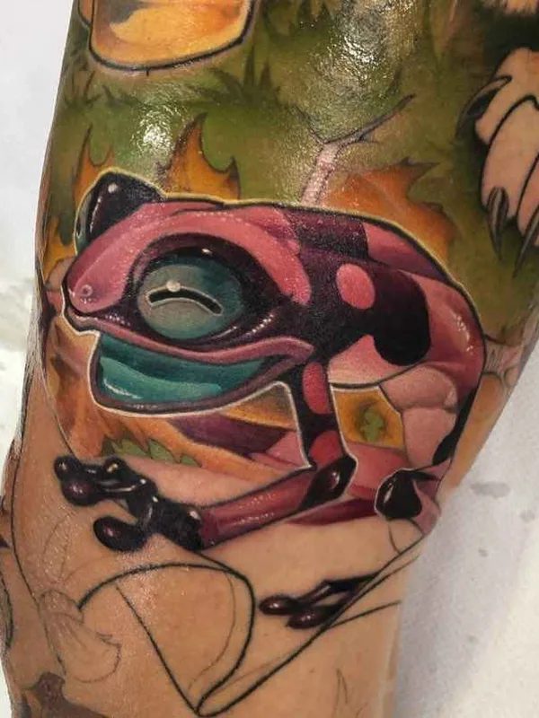 color illustrative Tatuaggio su calf #18367 | Tatuatore Ben Banzai